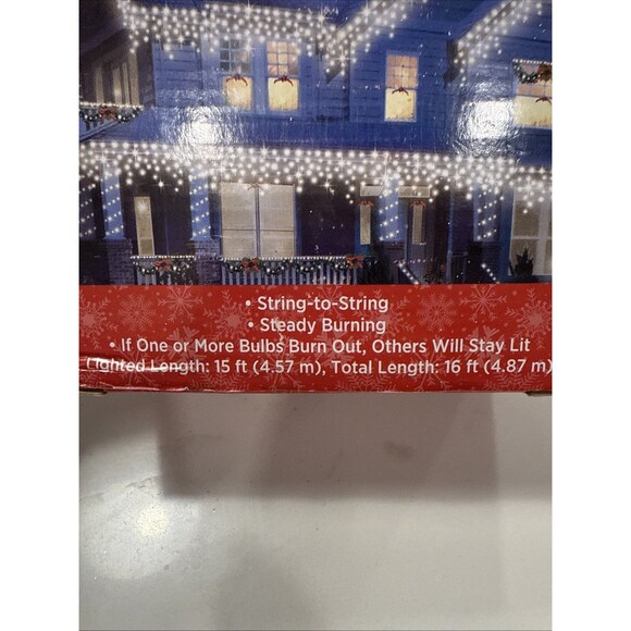 Holiday Style Indoor/Outdoor 120 Icicle Lights - Picture 3 of 5